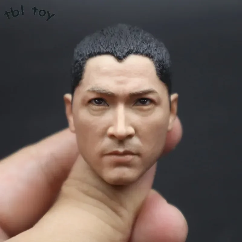 1/6 Scale Hong Kong Police Head Sculpt Asir Male Soldier Head Played for 12in Phicen Tbleague Doll Toy