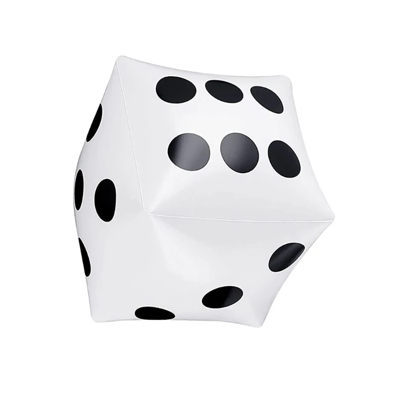 Inflatable Dices Air Inflated Toy Large Gaming Dices Inflatable Party Dices Toy for Indoor Outdoor Lawn Game Party H58D