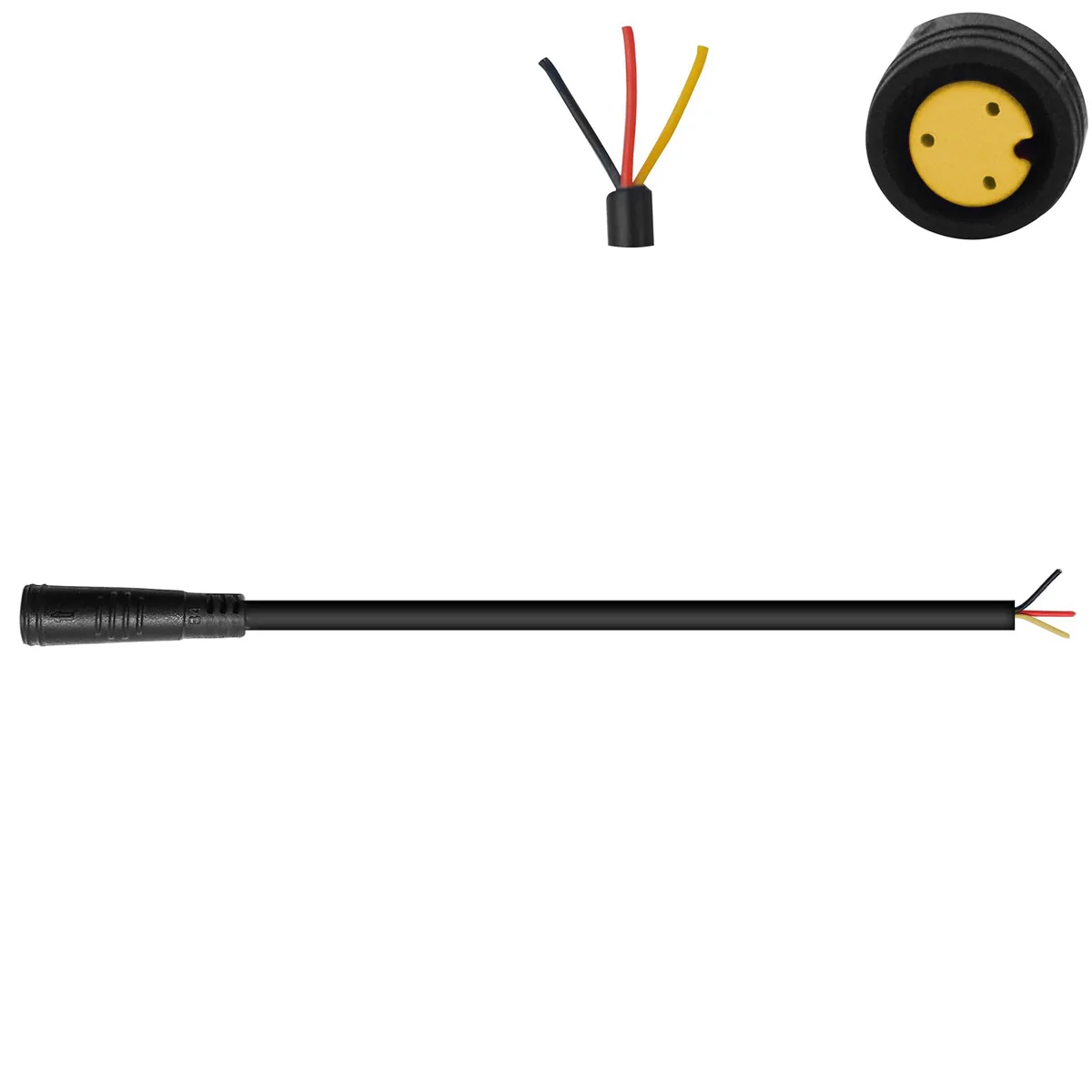 LED Power Signal Line 2/3/4/5/6Pin M8 Signal Connector Cable Male Female Waterproof Connector Outdoor Ebike Plug Wire Cable image 5