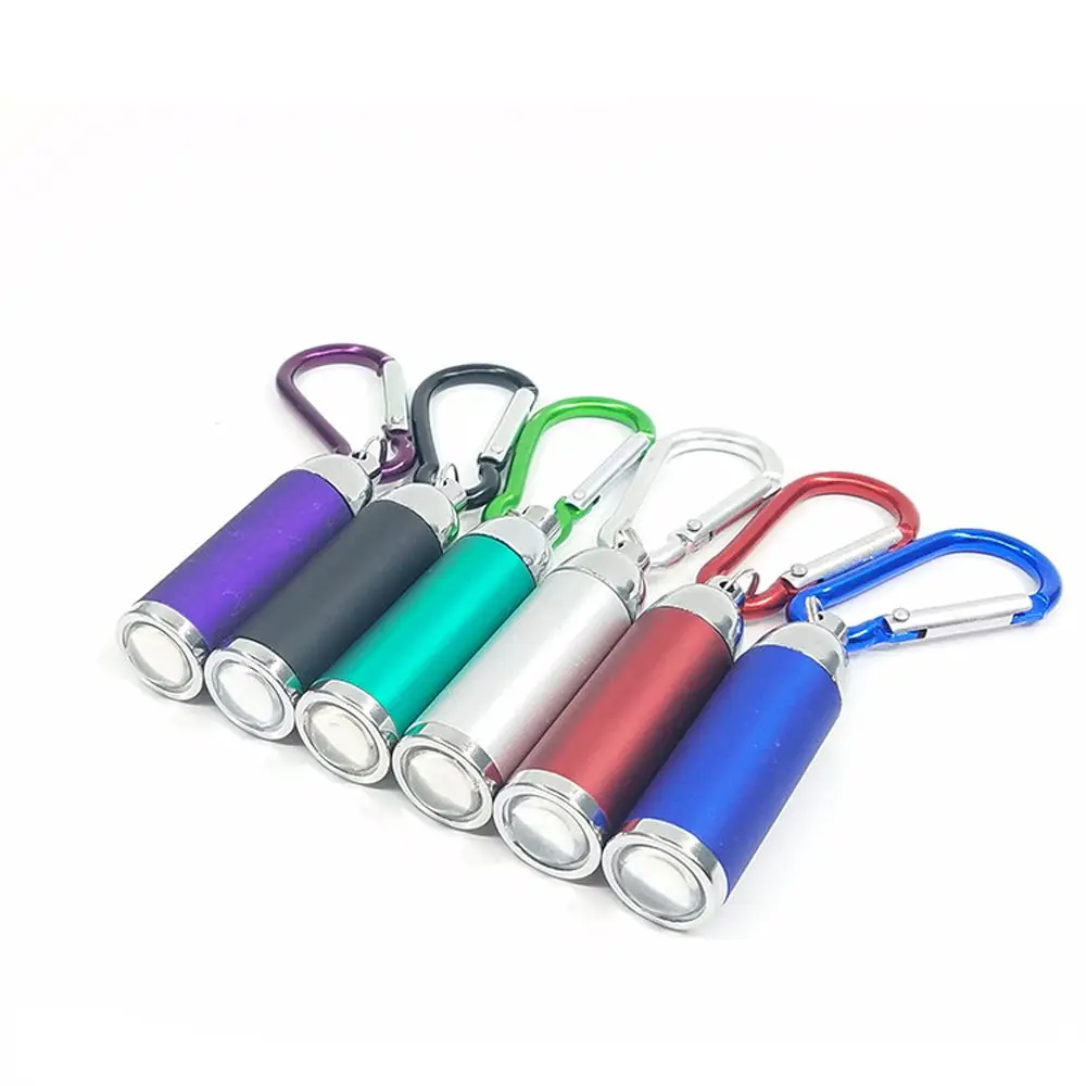 بطاريات LED المشي لمسافات طويلة ركوب الدراجات تسلق أدوات في الهواء الطلق الشعلة كيرينغ جيب مصباح يدوي سلسلة المفاتيح مصباح ليد جيب صغير