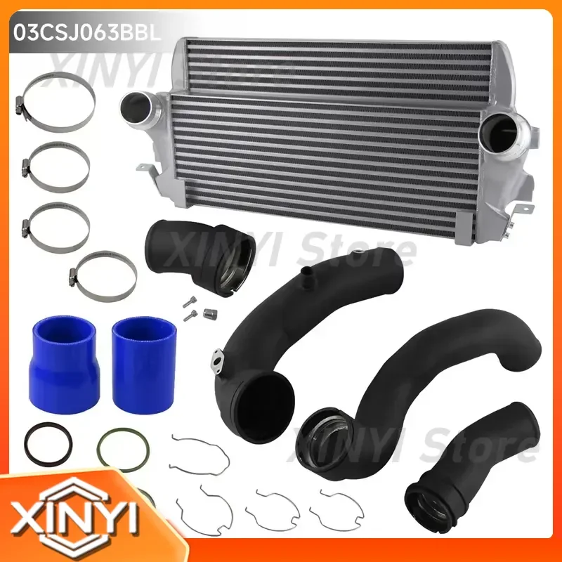 Performance Intercooler Tube Fin Charge Pipe Kit for BMW 535i F07 F10 F11 640i F12 F13 740i F01 N55 Aluminum Black Blue Red