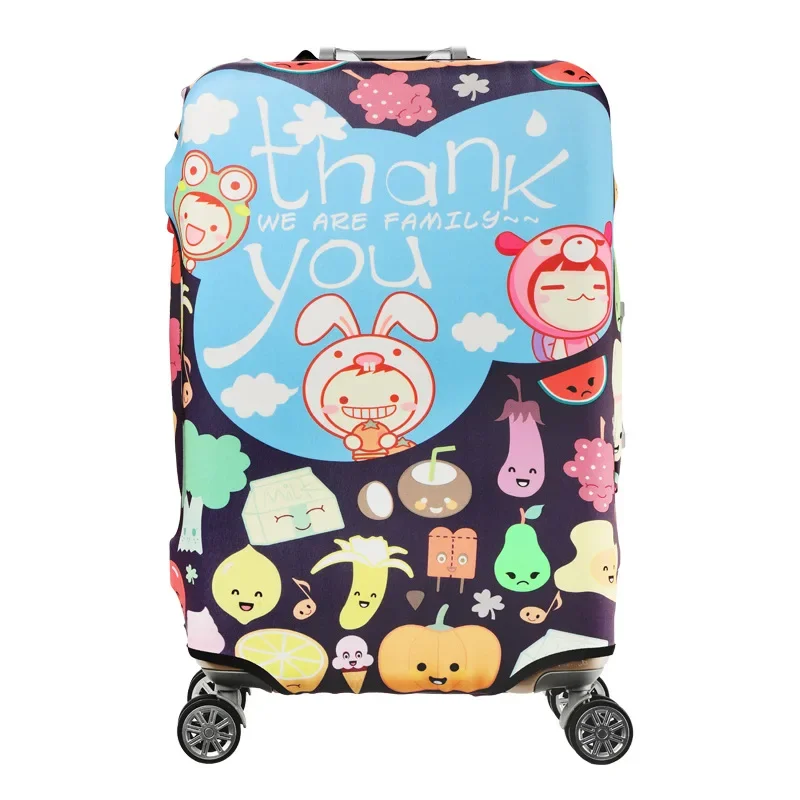 Juste de bagage élastique pour enfants, housse de bagage de voyage, housse de bagage de dessin animé, accessoires de voyage