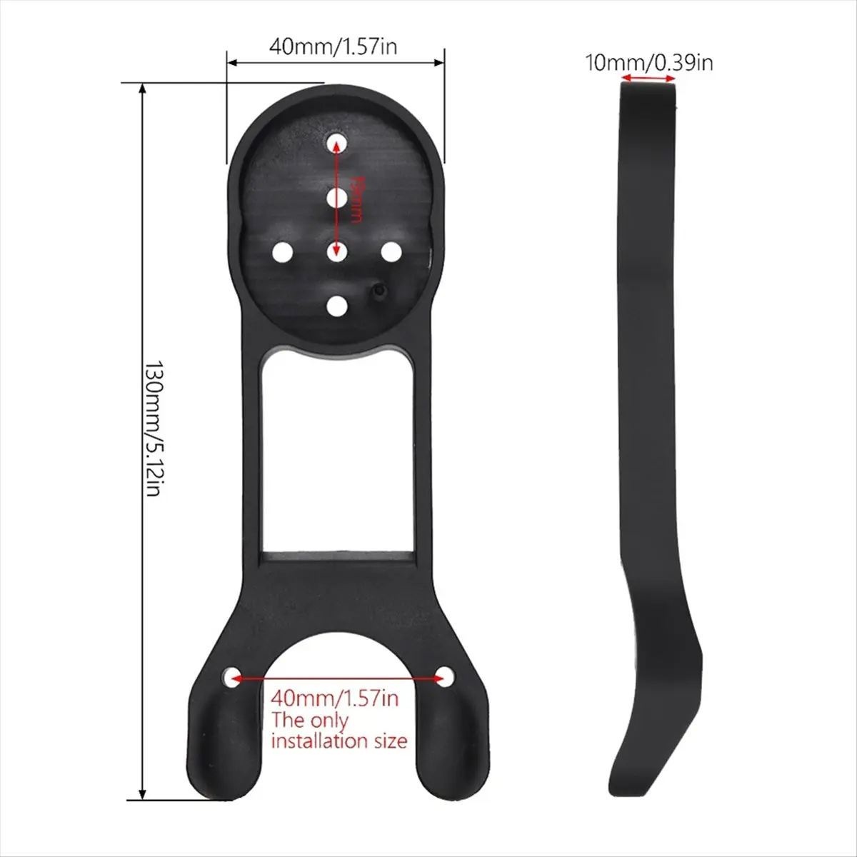 #79E Bicycle Elevation Computer Mount,Integrated Bike Handlebar Computer Mount Holder Support (Black)