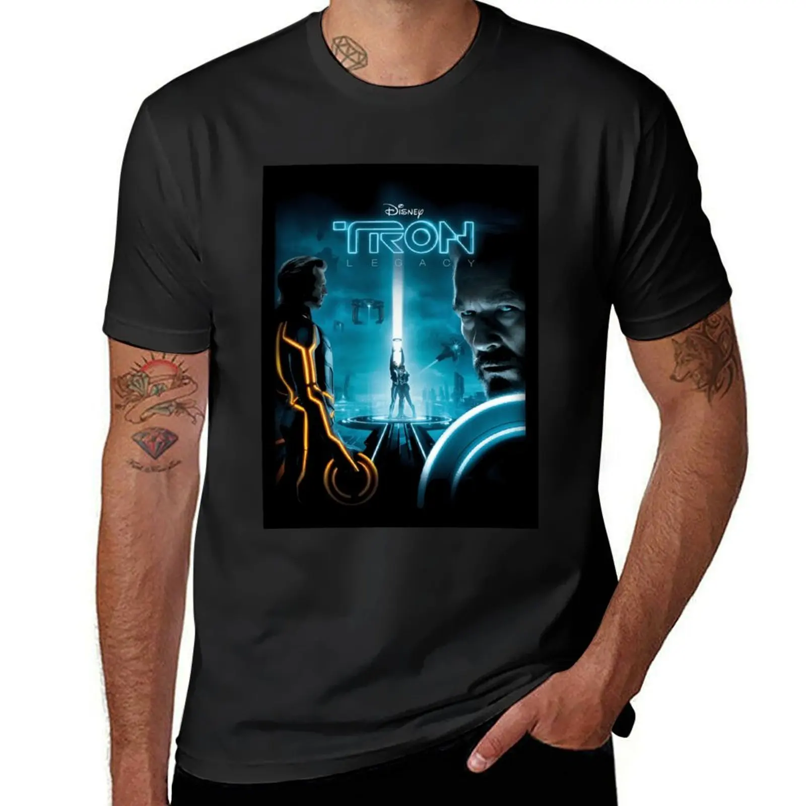 tron legacy Poster T-Shirt cute clothes vintage clothes customs oversizeds slim fit t shirts for men