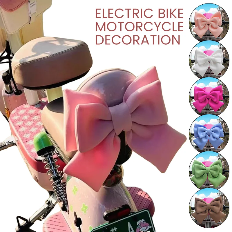 Universal Helmet Cute Bow Decoration Motorcycle Electric Bike Car Styling Fashion 3D Stickers Bowknot Decor Helmet Accessories