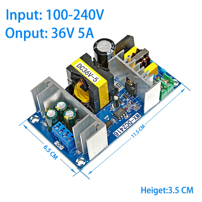 Switching Power Supply Module 36V 48V 4A 5A 6A 7A 8A  AC To DC Step Down 110/220V Transformer Bare Board for Replace Repair