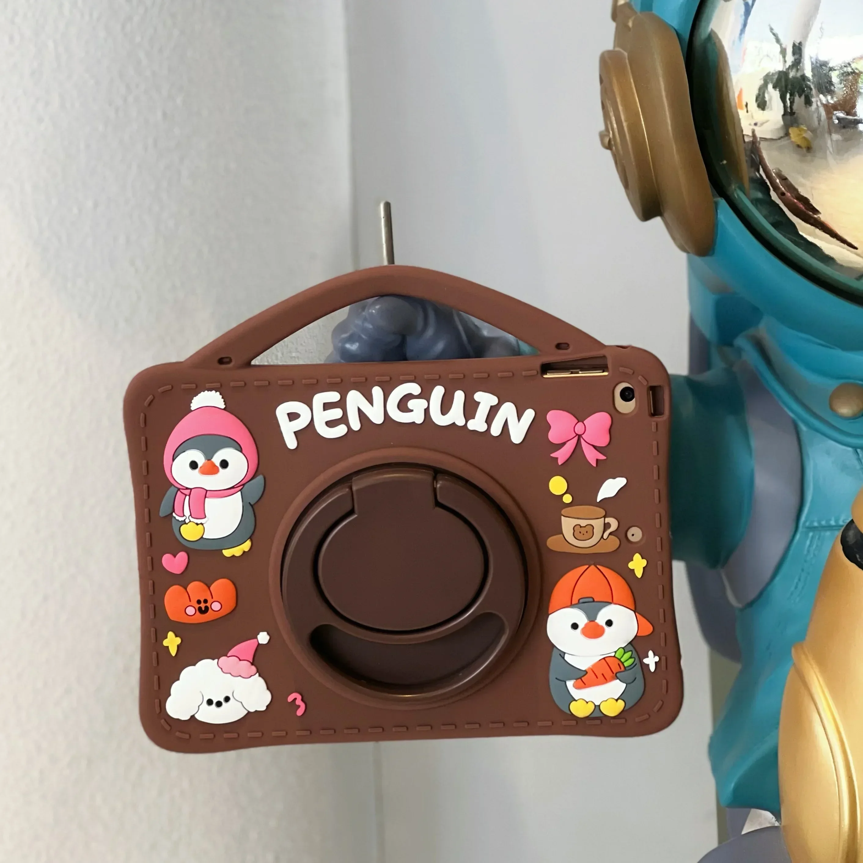 

Kids Case for iPad Pro 11 10th 10.2 9th 8th 7th Cute Penguins Cover for iPad 9.7 6th 5th Air 2 1 mini 7 6 5 4 3 2 1 with Stand