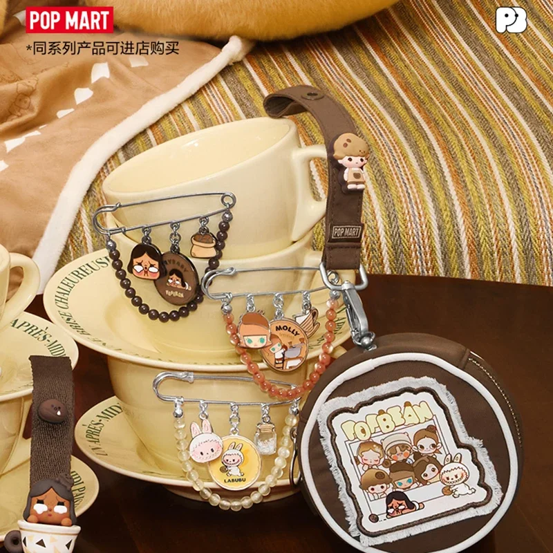 

POPMART Bubble Mengli Coffee Factory Series Hole Bag Original Blind Box Surprise Mystery Box Cute Anime Action Figure Ornaments