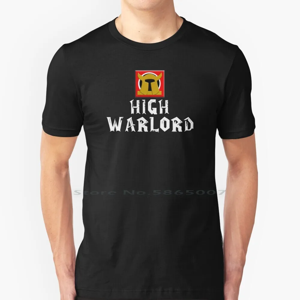 Simple Hw 100% Cotton T Shirt Wow World Rank 14 Pvp High Warlord Horde Gamer Mmo Words Tv Dj Epic Anime Musician Lyrics Meme