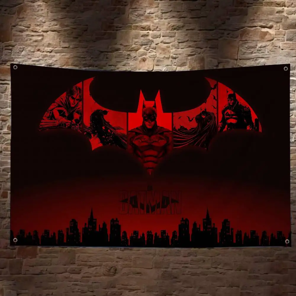 Cool B-Batmans Cartoon Flag Art Science Fiction Room Home Decor Wall Hanging Home Decor Banner