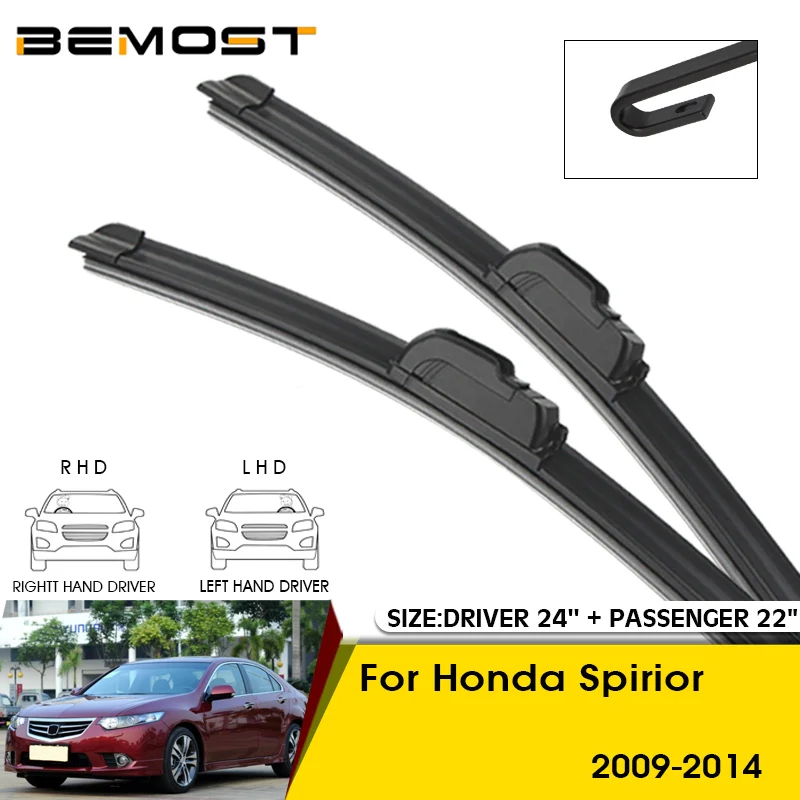 Car Wiper Blades For Honda Spirior 2009-2014 Windshield Windscreen Front Window Blades 24