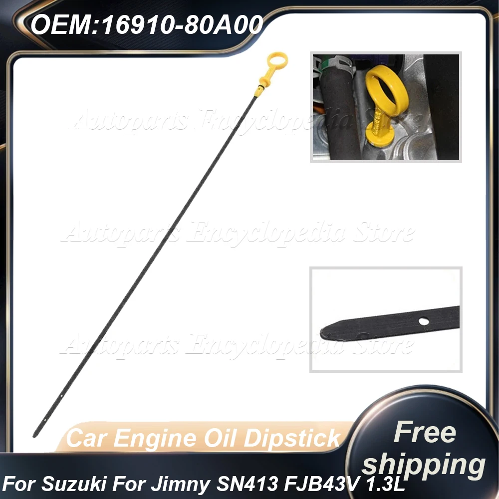 

Медный щуп моторного масла автомобиля для Suzuki Jimny SN413 FJB43V 1.3L 4-цилиндровый MP M13A 16V DOHC N/Turbo 56 см 16910-80A00