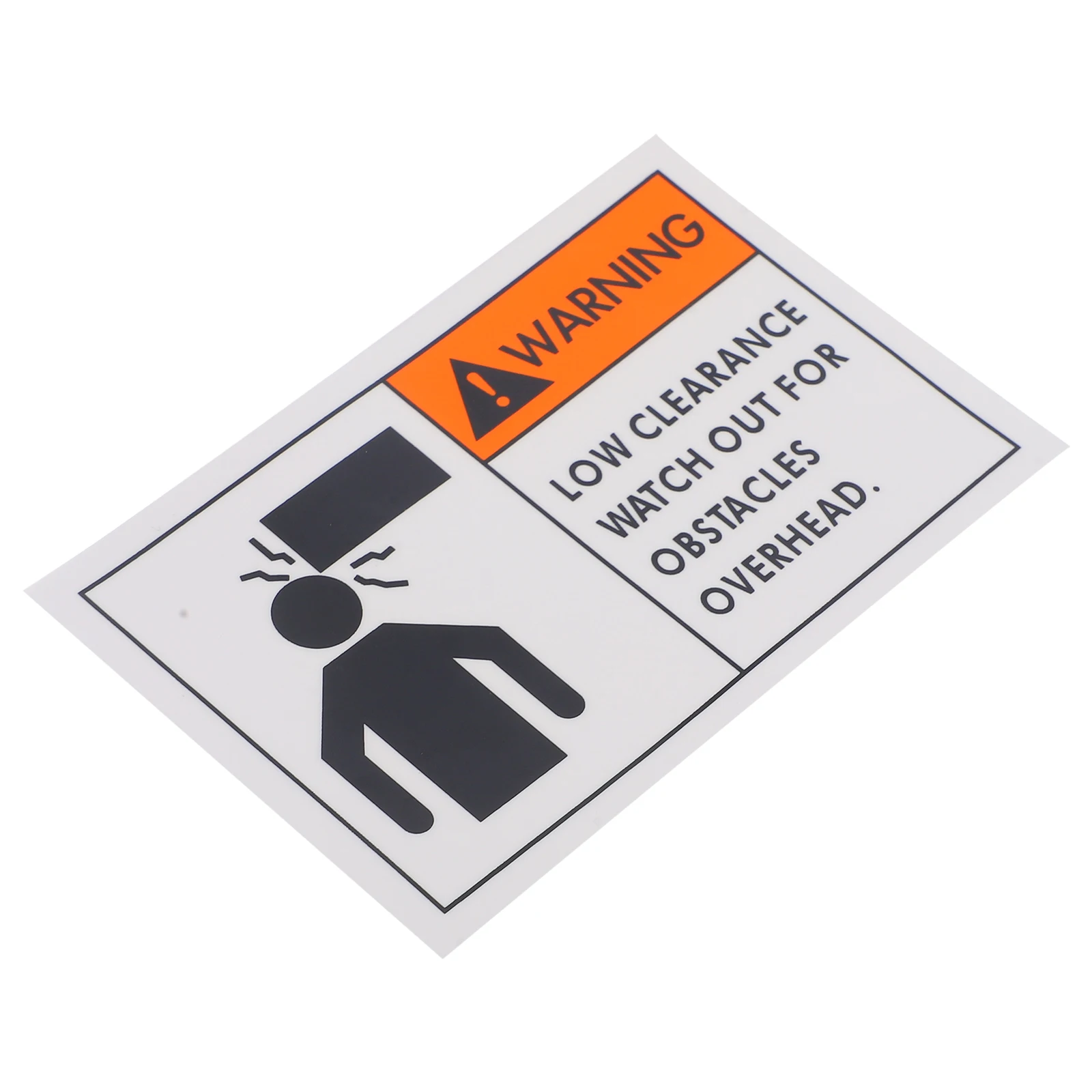 Watch Your Head Sticker Safety Sign Warning Decal For Overhead Obstacles Durable Adhesive Caution Signs Traffic Safety