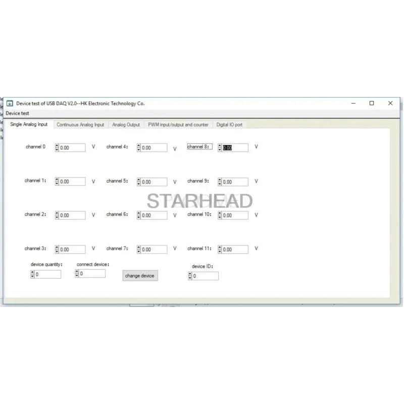 USB DAQ 16AD 14-bit 20KHz, 2DA 8DI 8DO Data Acquisition Module 0-10V Analog Digital PWM Counter LabVIEW Win10 Linux