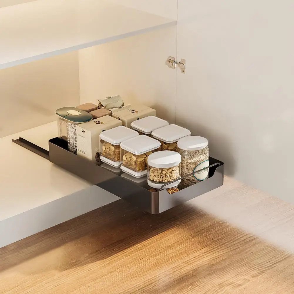 

Smooth Gliding Cabinet Drawer Heavy Duty Storage Drawer with Self-adhesive Stripe for Seasoning Spice Caddy Small Stuffs Smooth