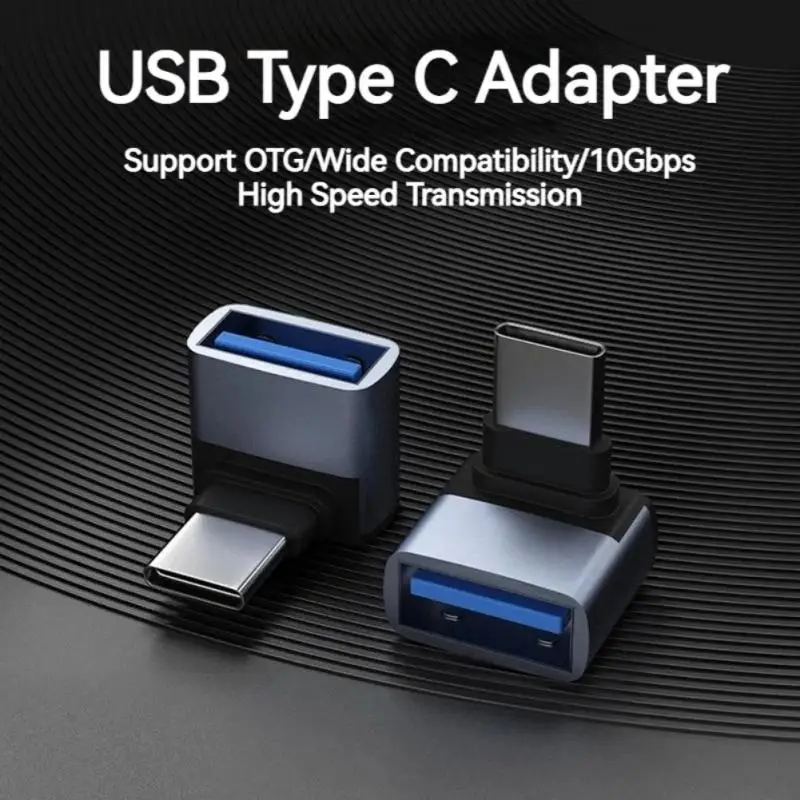 Tipo c macho para usb 3.0 fêmea conversor otg tipo c para usb 90 graus ângulo reto conector de extensão usb c para telefone portátil