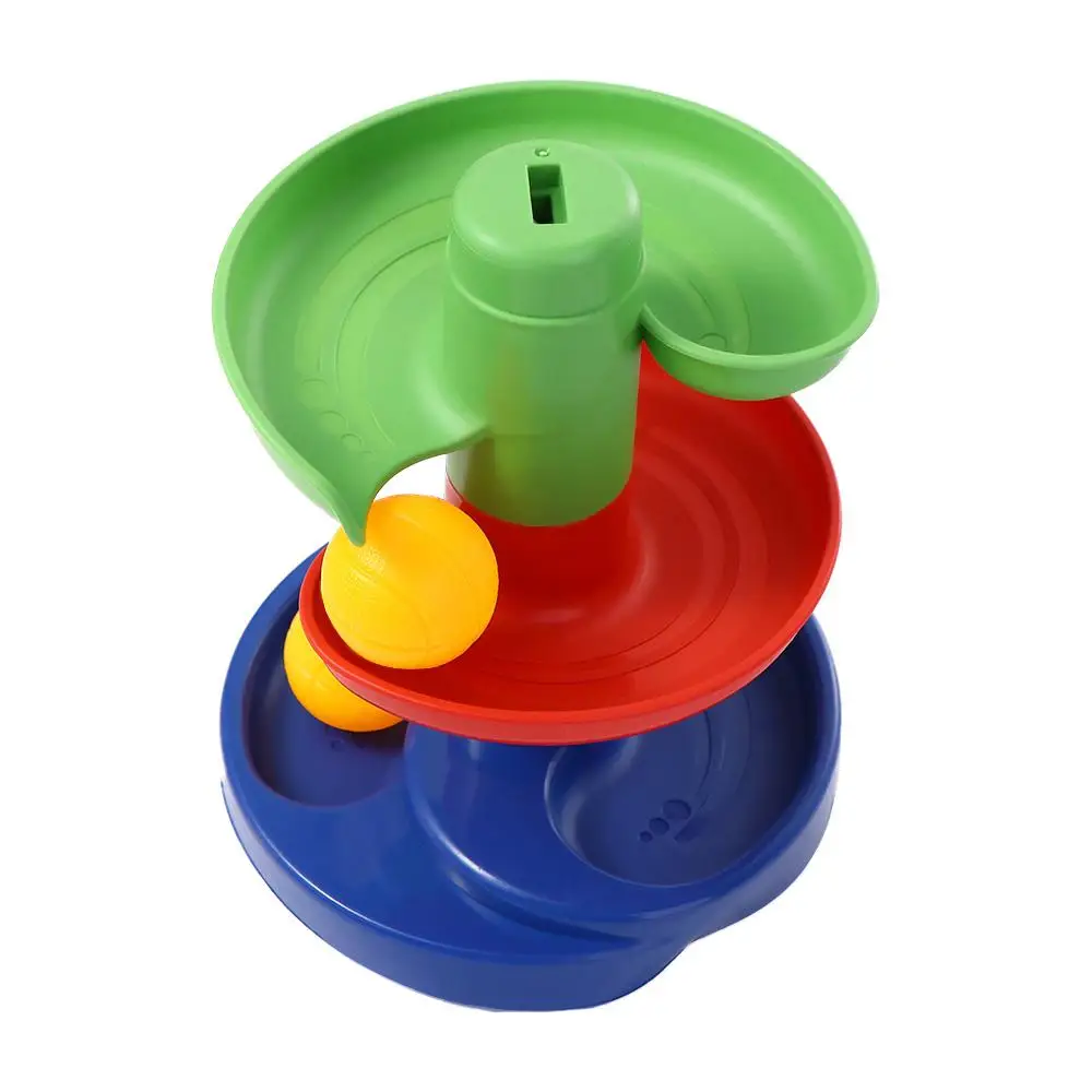 回転ボールおもちゃお風呂ゲーム子供ギフト回転トラックセットボールドロップロールスワーリングタワースピンタックおもちゃセット教育玩具
