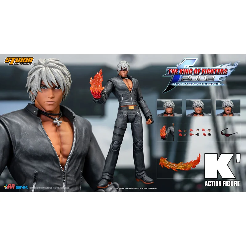 Original Storm Toys The King of Fihters 2002 Unlimited Match K In Stock Anime Action Collection Figures Model Toys