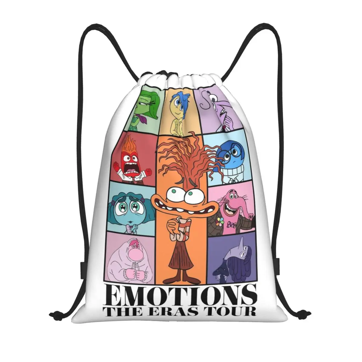 Emotions The Eras Tour Inside Out Drawstring Backpack Gym Sports Sackpack Cartoon String Bag for Yoga