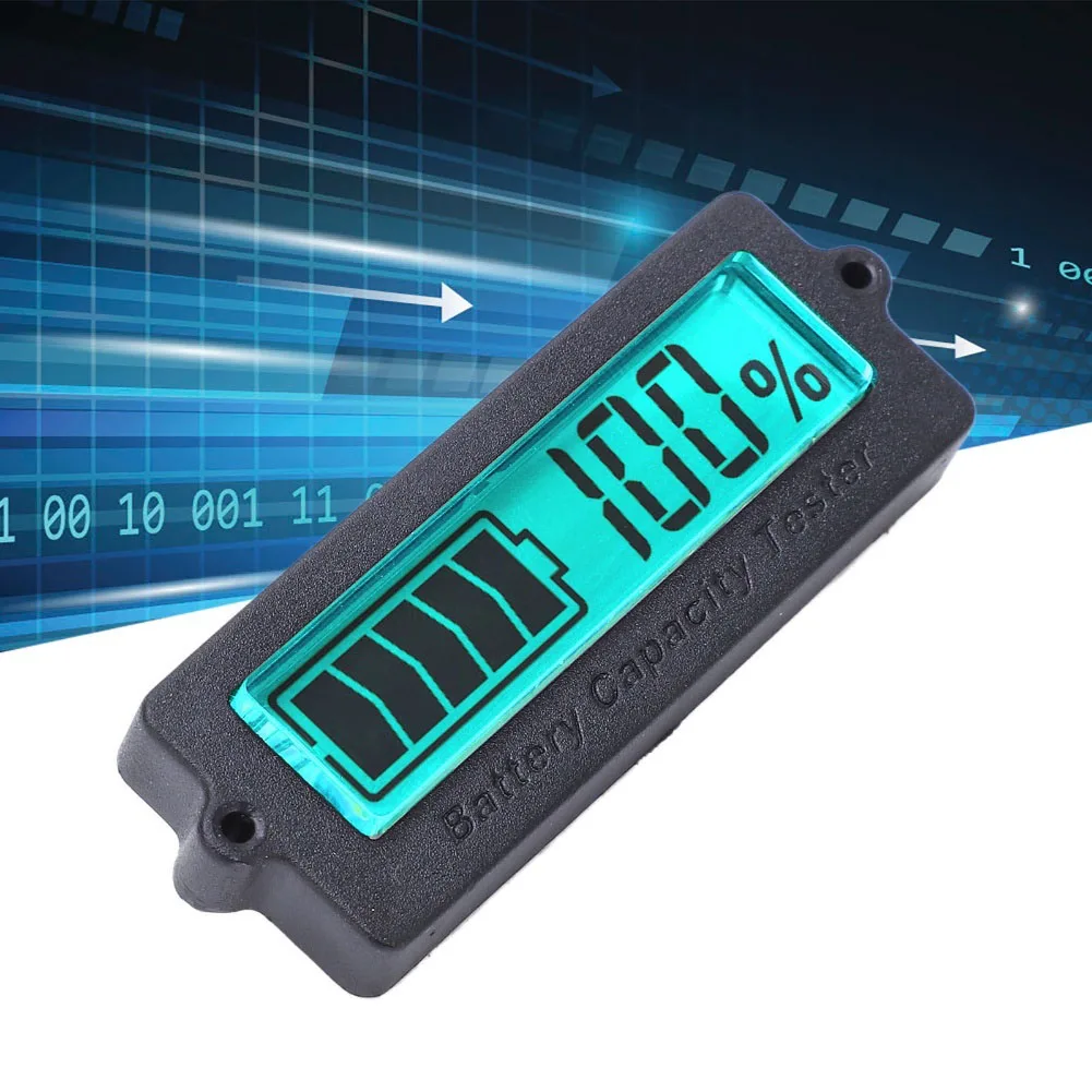 

48V Battery Power Meter with LCD Display for External Mounting Featuring Waterproof ABS Material and Easy Wiring Setup