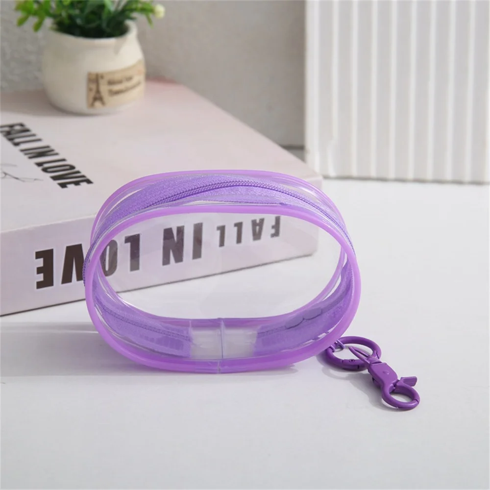 

Small Clear Zipper Storage Bag Cartoon Doll Children Toy Mystery Box Organizer Earphones Chargers Pouch Dustproof Case 9.5x7x4cm