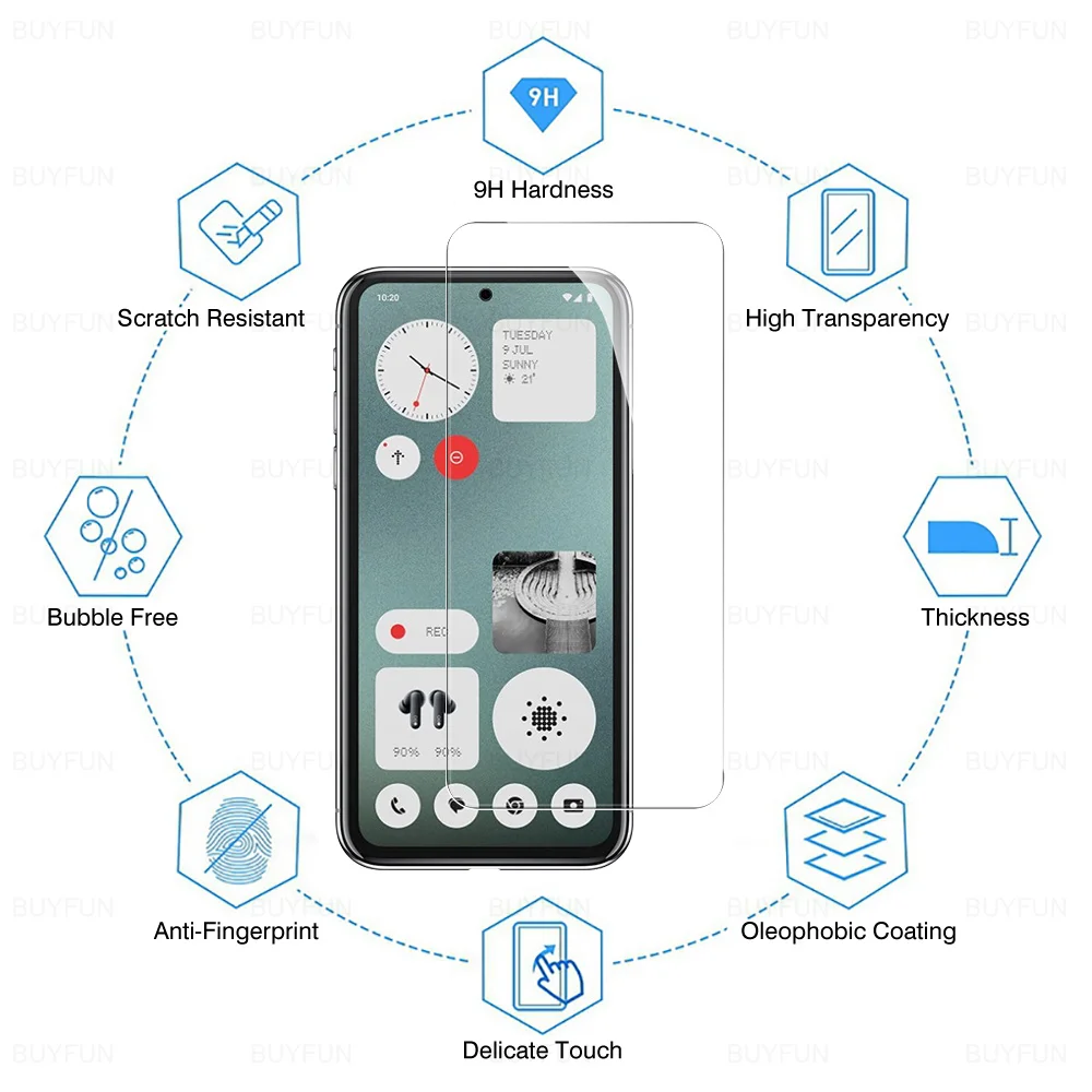 Tempered Glass For Nothing CMF Phone 1 5G Screen Protector For Nothing Phone 2a Plus NothingCMF1 Nothing2a plus Protective Glass