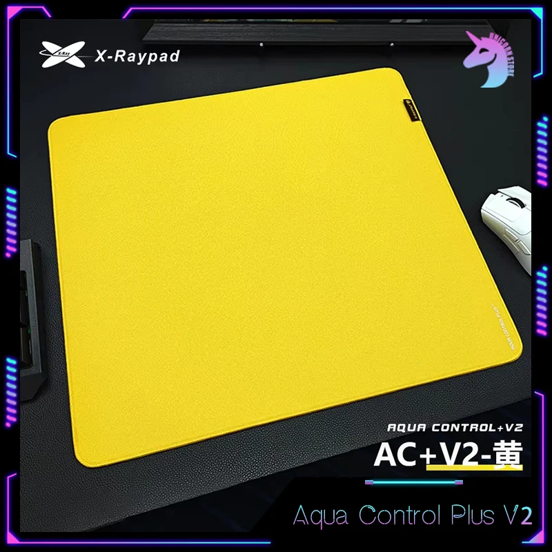 X-Raypad Aqua Control Plus V2 แผ่นรองเมาส์ Yellowbee Ac + V2 E-Sports Gaming Mousepad สําหรับ PC Gamer อุปกรณ์สํานักงานของขวัญที่กําหนดเอง