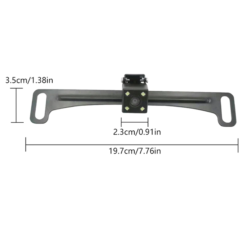 حامل أدوات دعامة لوحة ترخيص كاميرا الرؤية الخلفية للسيارة العالمية للكاميرا الاحتياطية العكسية