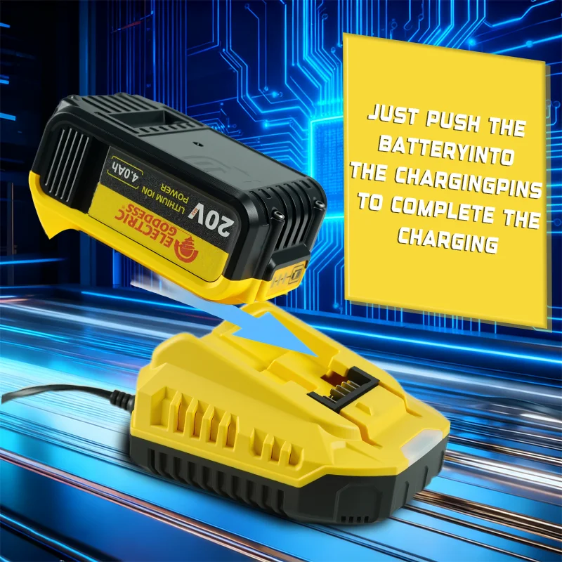 شاحن بطارية استبدال شاحن بطارية ليثيوم الملحقات ل ديوالت 20 فولت بطارية دبوس DCB206 DCB205 DCB204 DCB203 DCB120 #4