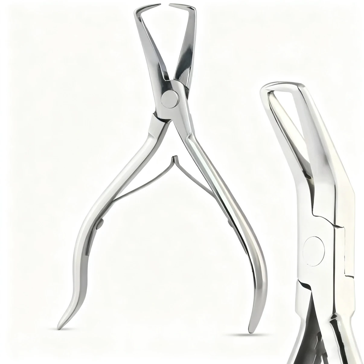 

Инструменты для наращивания волос, плоскогубцы для удаления бусин Microlink для удаления наращенных волос, открывалка для микрокольцевых бусин, 5,5-дюймовые плоскогубцы, серебро