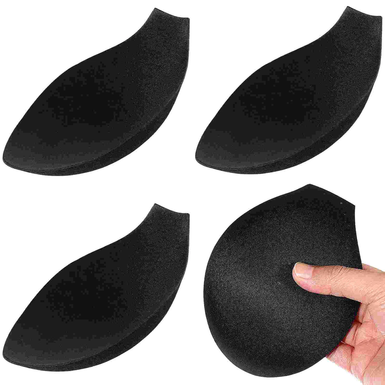 4 Pcs Men's Underwear Panty Liner Bulge Enhancer Pads Cups Swimsuit Enhancing Black Man