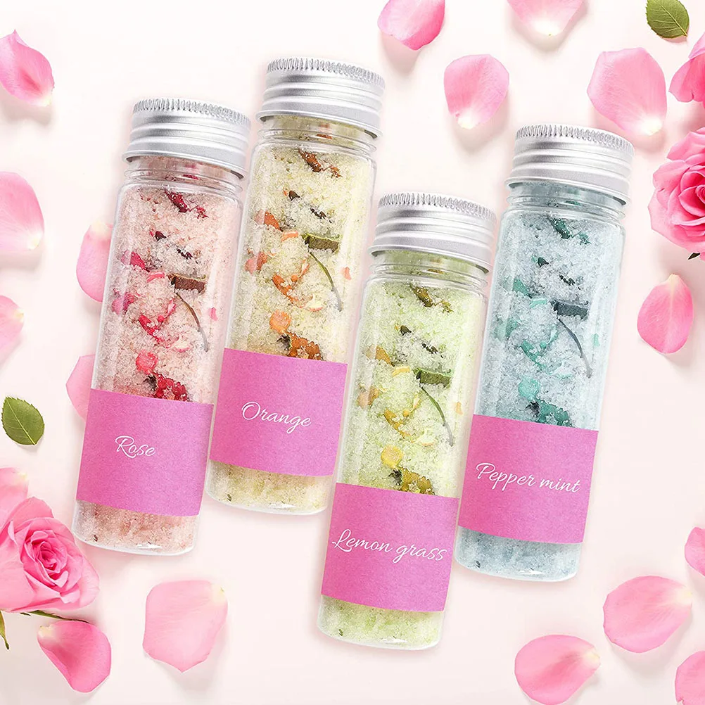 

5Pcs Empty Bottles Transparent Pet Plastic Containers for Travel Lightweight Leakproof Sample Vials with Aluminum Screw Cap