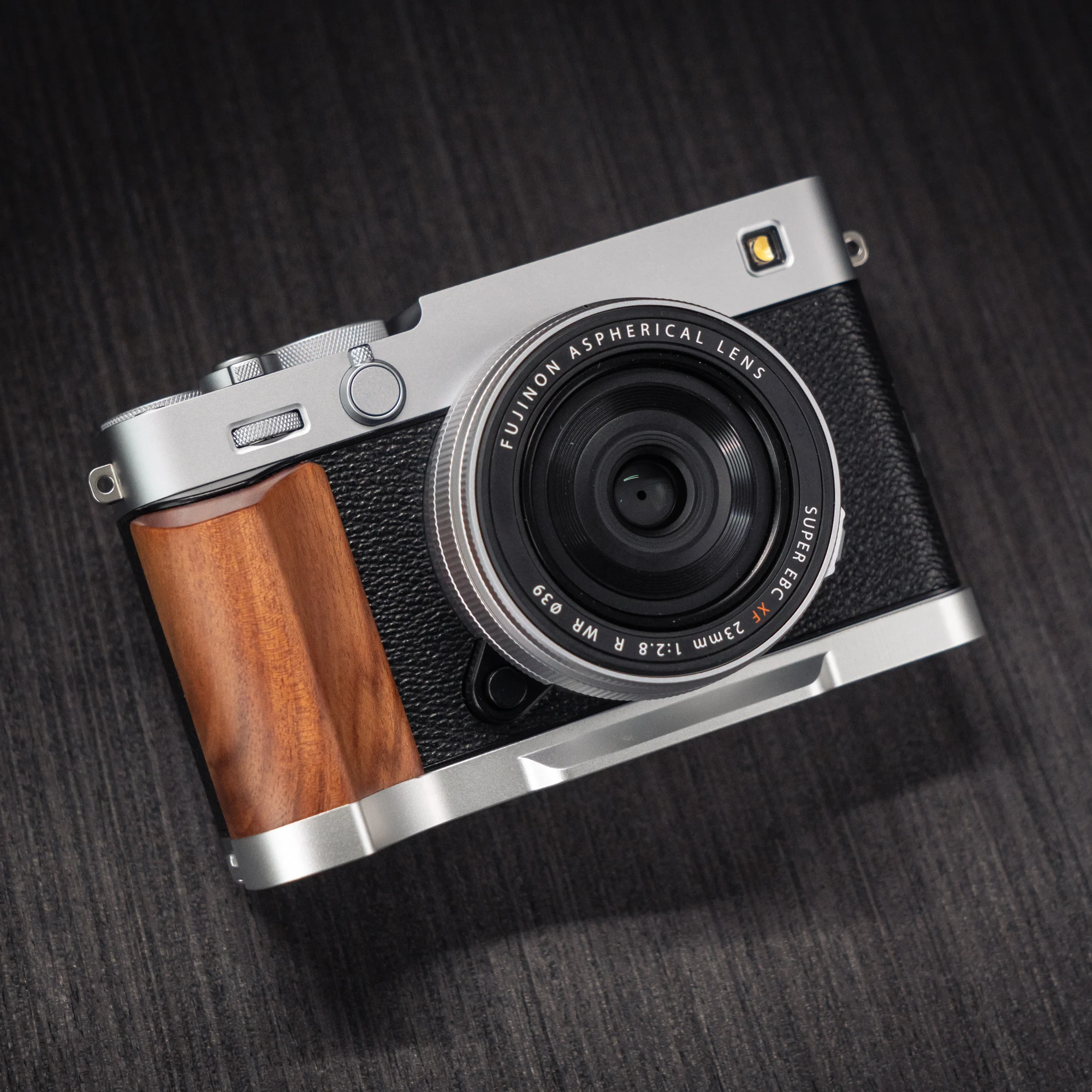 Handgefertigter Kamera-Handgriff aus Holz, L-Platte, Schnellverschluss-Halter für Fujifilm XE5 Fuji X-E5 – Detail 20