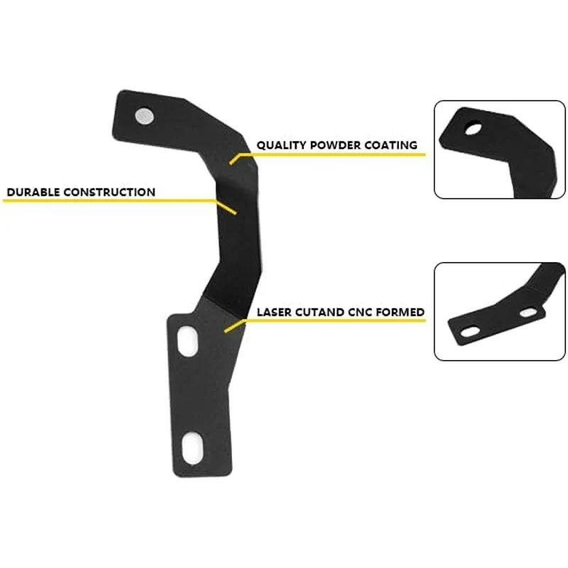 Engine Hood Ditch Light Bracket Cowl Panel LED Pod Work Lamp Mount Holder Clamp for 4runner 2010 - 2021,tundra 2007 - 2021
