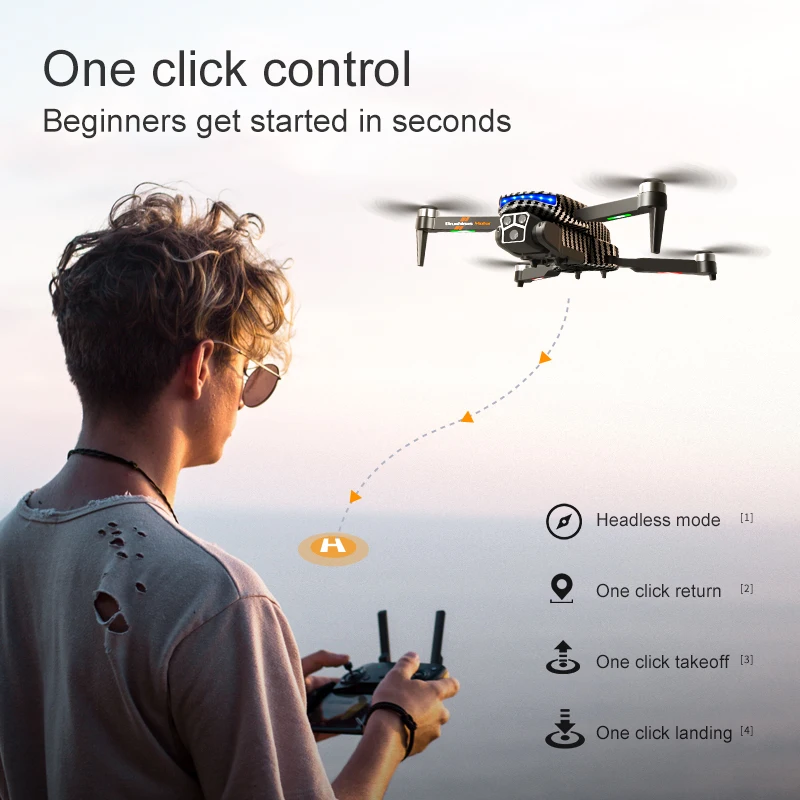 Imagem -06 - Xiaomi-professional Brushless Motor Drone Drone 4k Câmera Evitar Obstáculos Fluxo Óptico Quadcopter rc Brinquedos Presente 8k 15000m