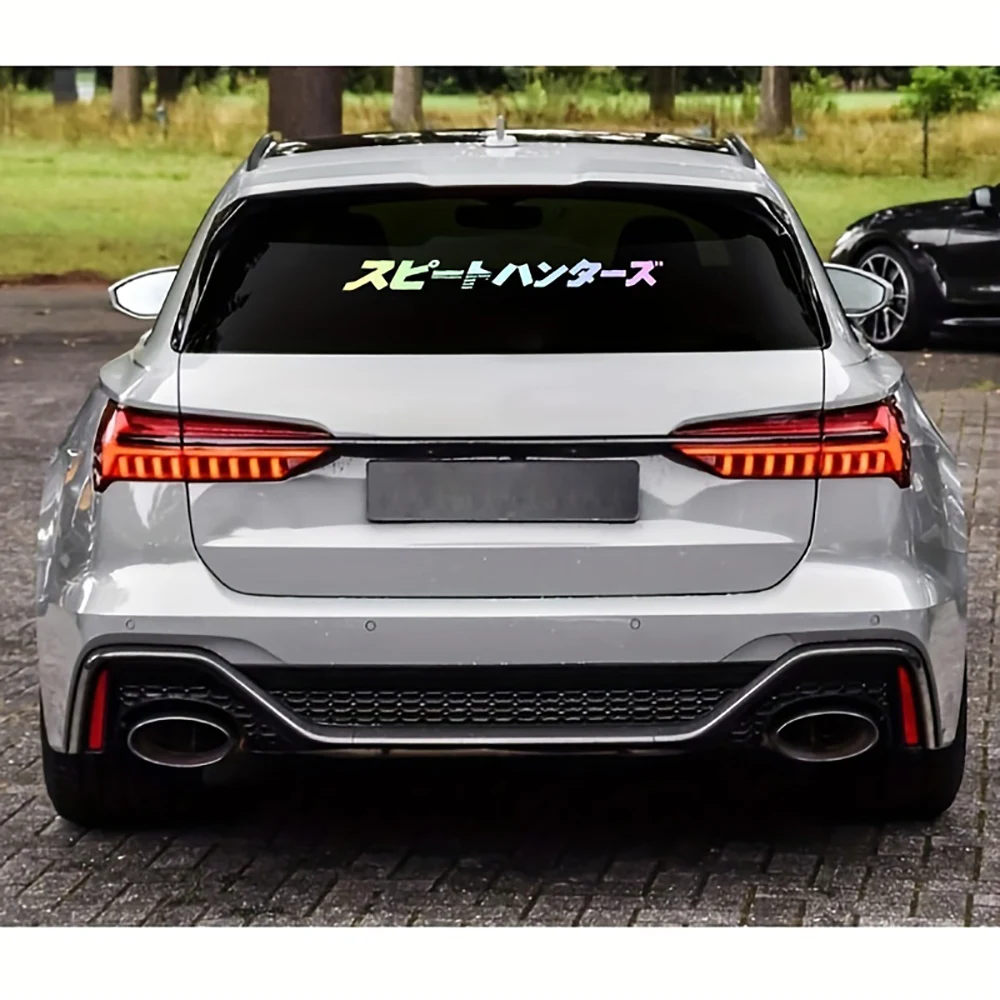 Japanese Style Car Front Window Sticker For JDM Street Racing Windshield Auto Stickers Decals Decor