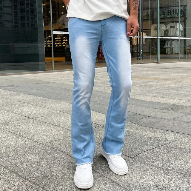 Spodnie Cargo z szerokimi nogawkami 2023. Streetwear Baggy Men Jeans Spring Autumn Men Korean Fashion Loose Straight Male Brand Clothing Black