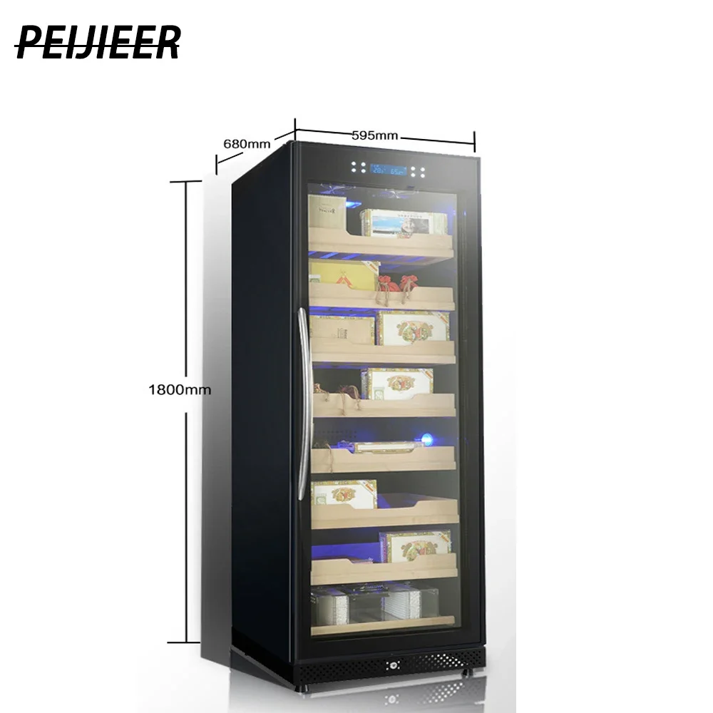 Raching C380a Oak อิเล็กทรอนิกส์เชอร์รี่ไม้แช่เย็นซิการ์ Cooler Humidor สําหรับขาย