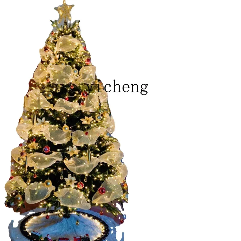 

ZC Mesh Christmas Tree 1.2/1.5/1.8/2.4/3 M Christmas Tree Boutique Package Luminous Band Decoration