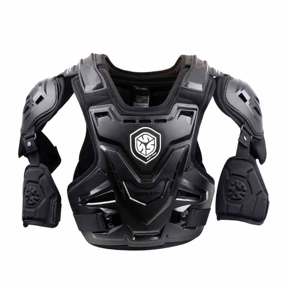 SCOYCO-Jaqueta Motocicleta Body Armor, Motocross Peito e Protetor de Costas, Colete Off-Road Racing, Joelho Protetor