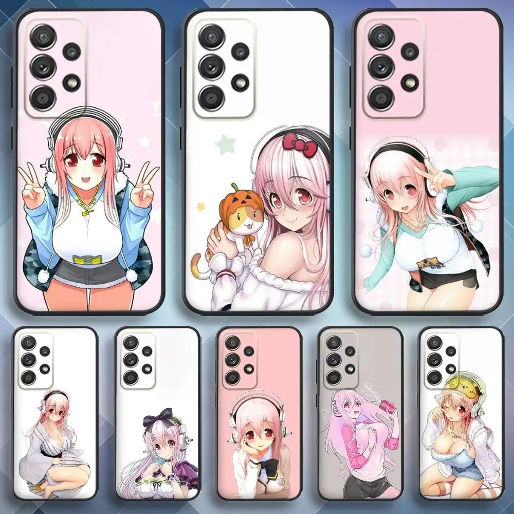 

S-Super S-Sonicos Phone Case For Samsung S25,S24,S21,S22,S23,S30,Ultra,S20,Plus,Fe,Lite,Note,10,9,5G Black Cover