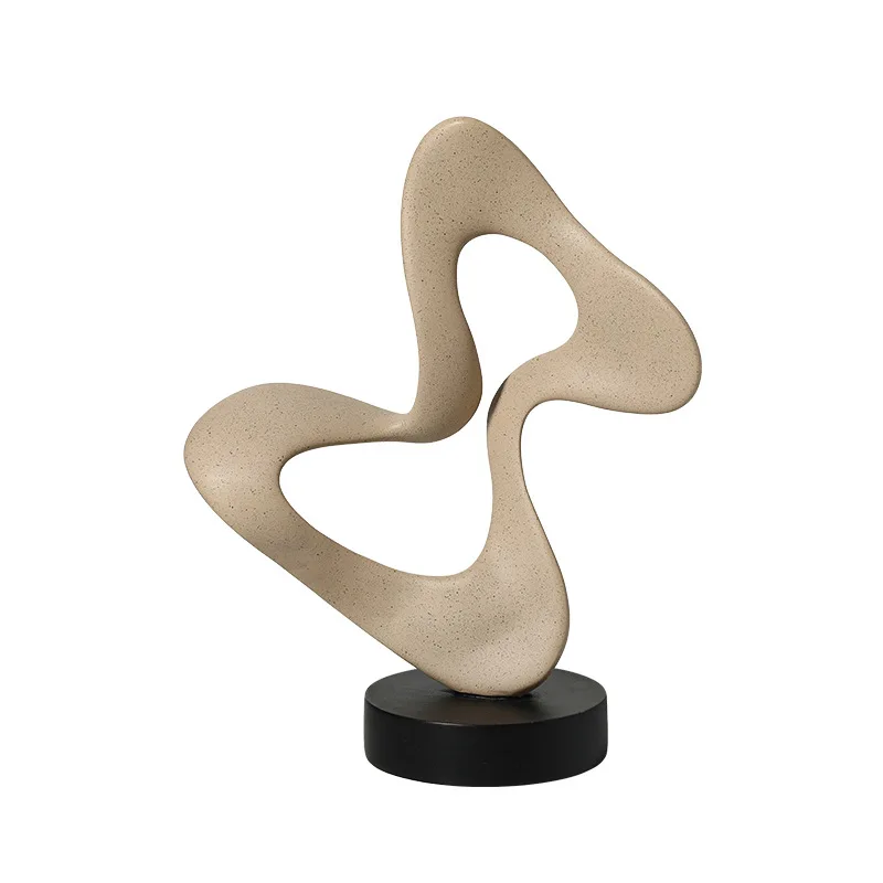 

Italian minimalist creative abstract swaying resin ornament