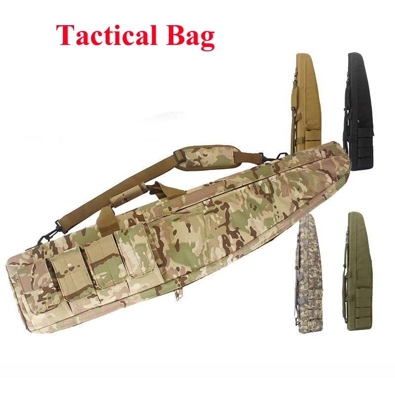 

118cm Military Equipment Tactical Shooting Hunting Rifle Gun Bag Heavy Duty Airsoft Air Gun Carry Shoulder Bag With Foam Pads