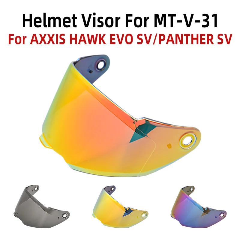 Motorcycles Helmet Accessories Visor for MT-V-31 AXXIS HAWK EVO SV PANTHER SV Replacement Lens Windshield Anti-UV Sun Protection