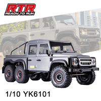 New 1/10 YK6101 6WD RC Electric Remote Control Simulation Pickup Truck Rock Off-road Buggy Crawler Model Car Toy For Children