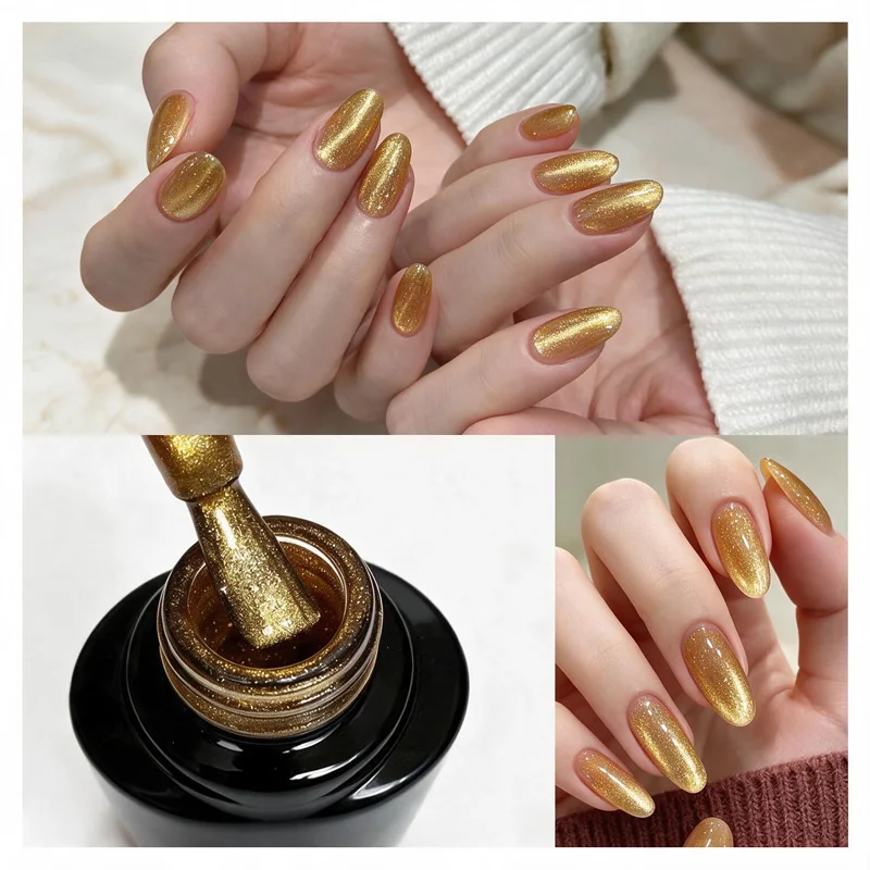 10ml White Moonlight Nail Cat's Eye Gel Magnetic Satin Gel Polish 9-Colors Soak Off Glitter Phototherapy Manicure Varnish