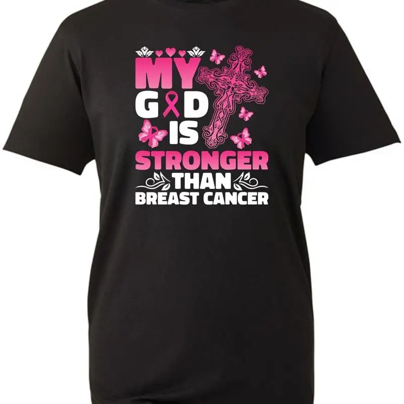 

My God Is Greater Than Breast Cancer T Shirt Awareness Support