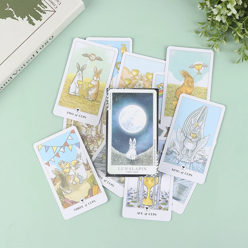 78 stks Tarot Lunalapin Konijn Tarot Deck Tarot Kaarten Tarot Kaartspel Party Game