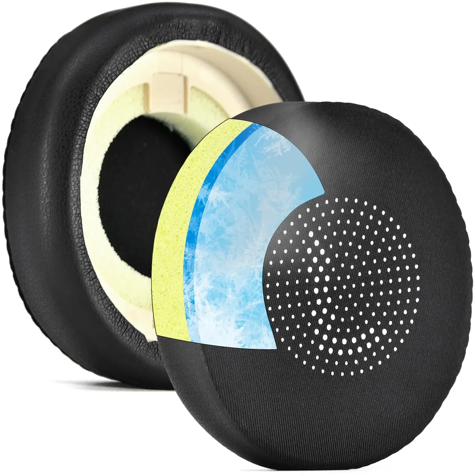 

Replacement Ear Pads Cushions for Jabra Elite 45h Evolve2 65 UC Headphones Cooling Gel Ear Pads Cushion Sleeve Earmuffs