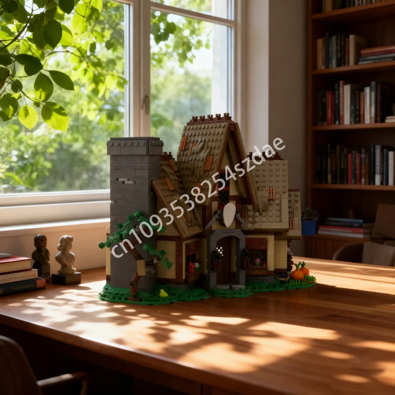 

1308pcs MOC Medieval Inn Santa S Visit Mod Castle Model Toys Building Blocks Architecture Christmas Gifts DIY Idea Brick Kids